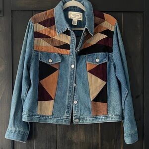 Vintage patchwork denim jacket